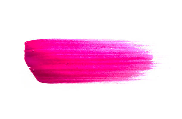 istock Pink color stroke isolated on white background. 1043825910