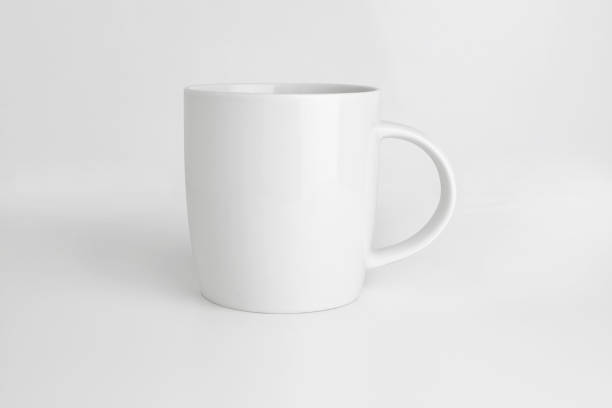 white mug isolated with clipping path white mug on white background isolated with clipping path porcelain photos stock pictures, royalty-free photos & images