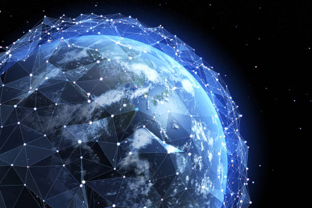 istock Information field around the Earth 1043837978