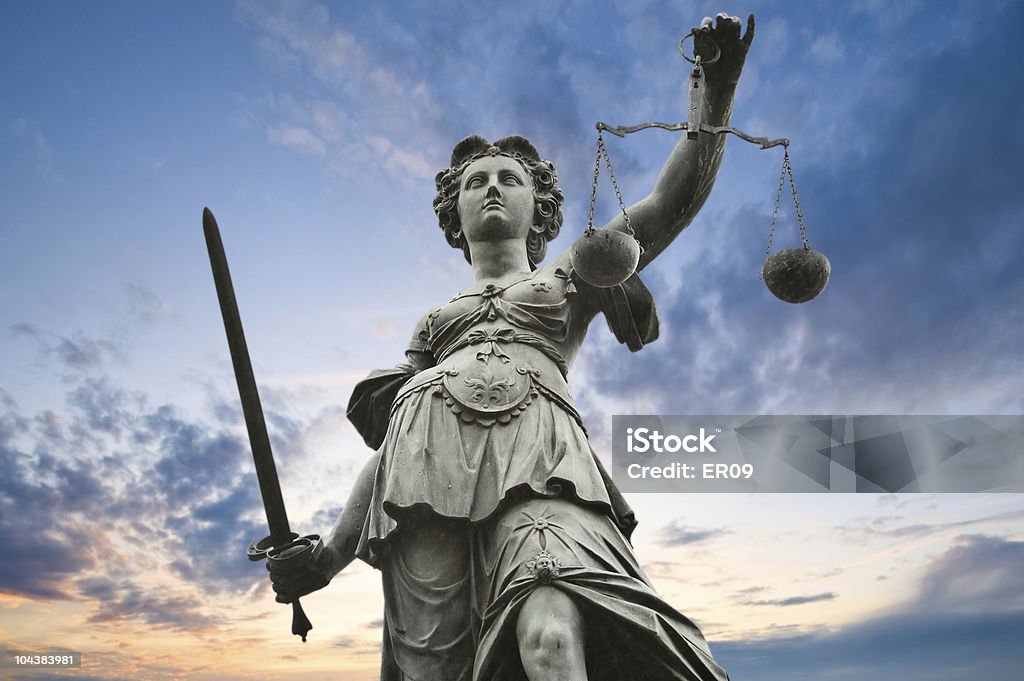 Statua della Giustizia - Foto stock royalty-free di Giustizia