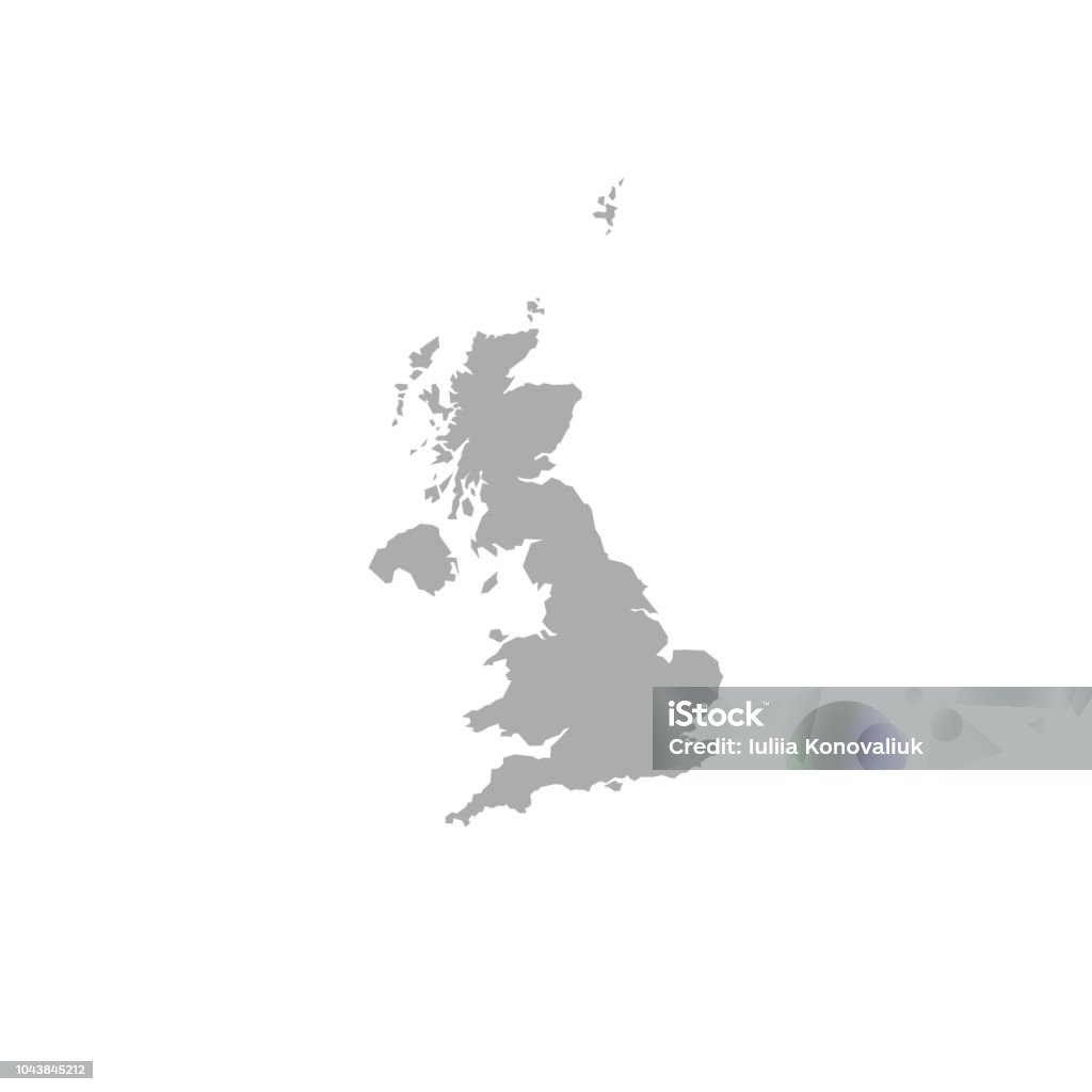 Great Britain map vector UK stock vector