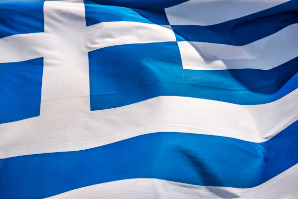 istock Waving Greek Flag 1043850030