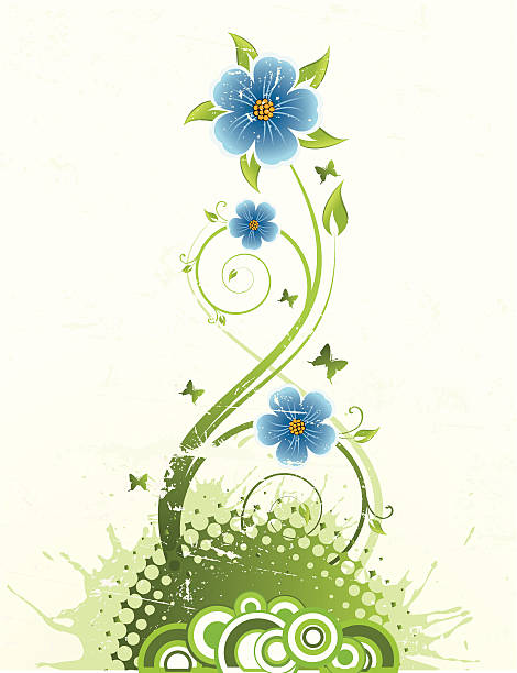 Abstrait fond floral - Illustration vectorielle