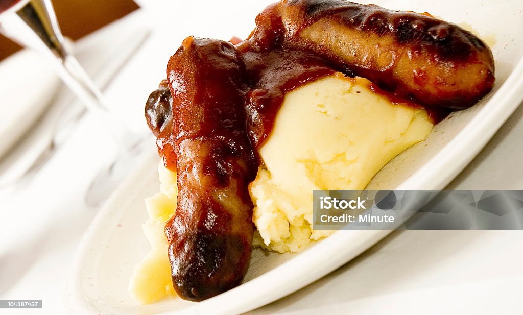 Linguiça e purê de 4 - Foto de stock de Alimento básico royalty-free