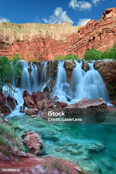 Navajo Falls In Havasupai Indian Reservation In Arizona Usa Stock Photo - Download Image Now