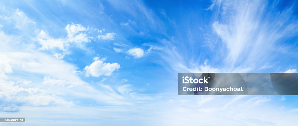 Blue sky and white clouds Abstract white cloud and blue sky texture background Sky Stock Photo