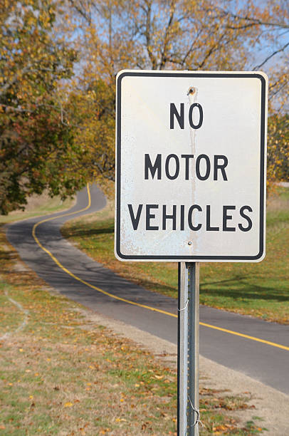 istock No Motor Vehicles Sign 104389171