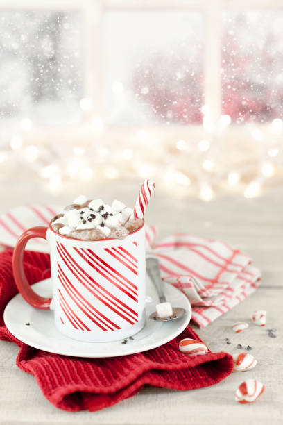 Christmas Candy Cane Peppermint Hot Chocolate