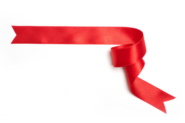 istock red ribbon banner on white background 1043920890