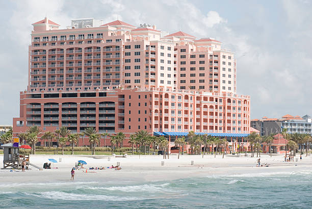 Hotel on Clearwater Beach  clearwater stock pictures, royalty-free photos & images