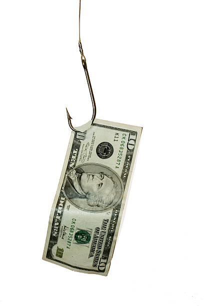 istock Money on the hook 104393408
