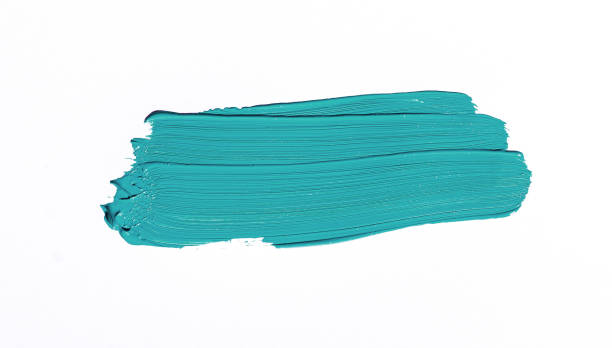 istock Purple brush stroke over white background 1043959324