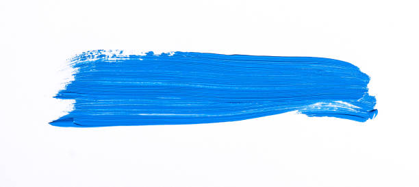 istock Purple brush stroke over white background 1043959380