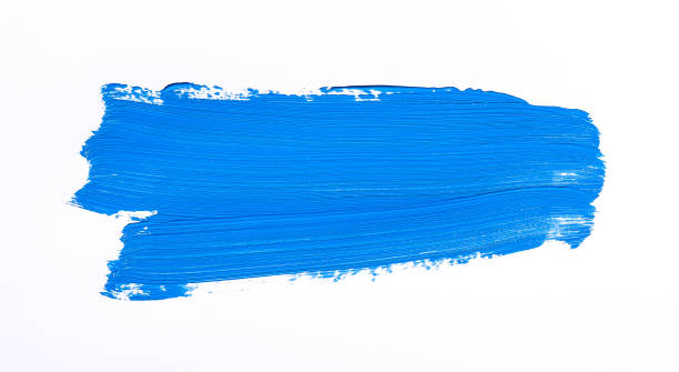 istock Purple brush stroke over white background 1043959394