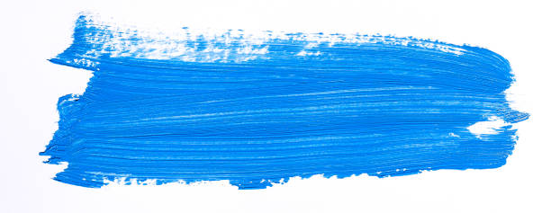 istock Purple brush stroke over white background 1043959410