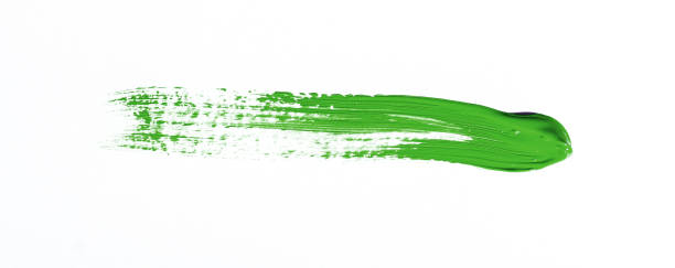 istock Purple brush stroke over white background 1043959432