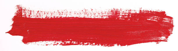 istock Purple brush stroke over white background 1043959438