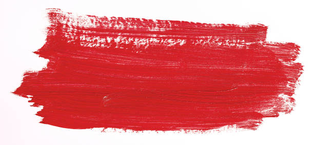 istock Purple brush stroke over white background 1043959462