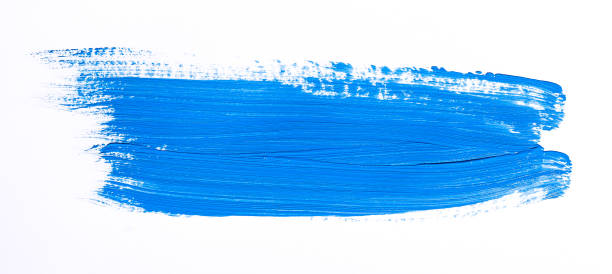 istock Purple brush stroke over white background 1043959476