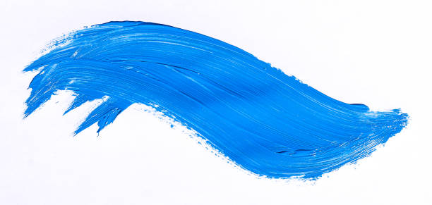 istock Purple brush stroke over white background 1043959494