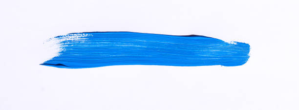 istock Purple brush stroke over white background 1043959504