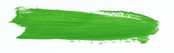 istock Purple brush stroke over white background 1043959526