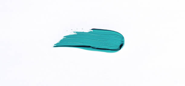 istock Purple brush stroke over white background 1043959536