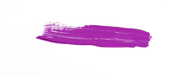 istock Purple brush stroke over white background 1043959554