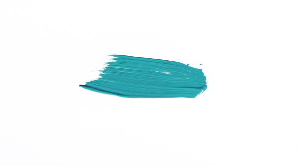 istock Purple brush stroke over white background 1043959556