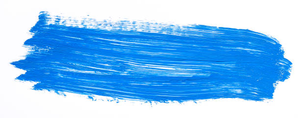 istock Purple brush stroke over white background 1043959584