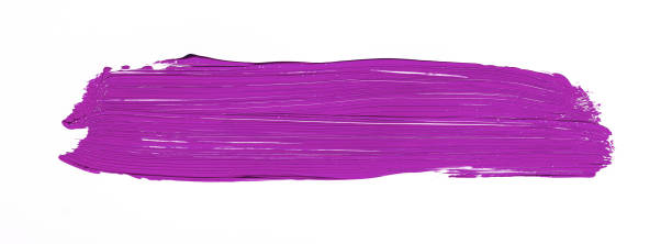 istock Purple brush stroke over white background 1043959602