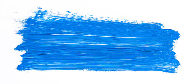 istock Purple brush stroke over white background 1043959614