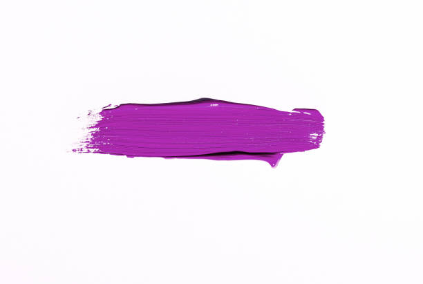 istock Purple brush stroke over white background 1043959662