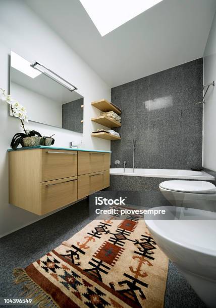 Interior Modern House Stock Photo - Download Image Now - Carpet - Decor, Domestic Bathroom, Apartment