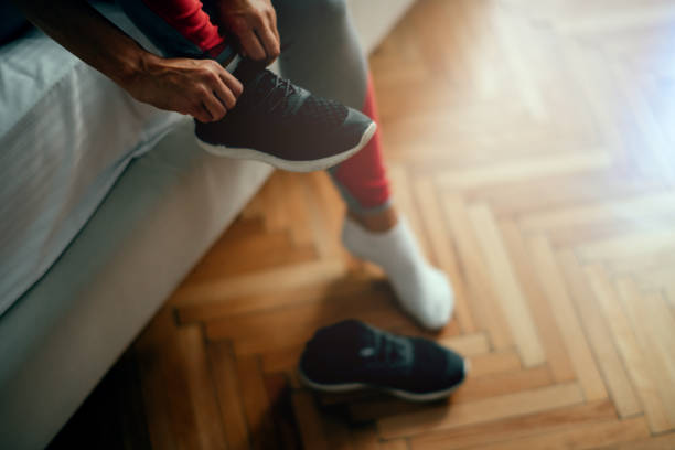 istock Sportswoman preparing for training 1043969118