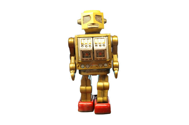 istock retro robot toy or vintage robot toy 1043988842