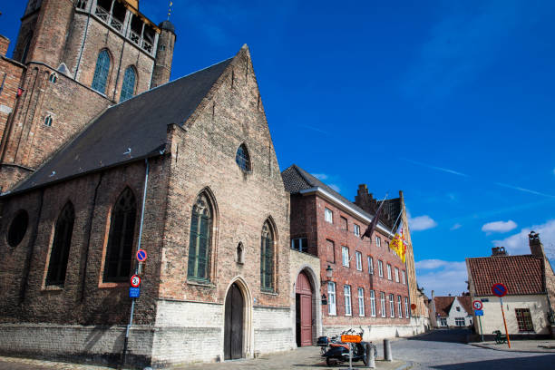 istock Streets and the Jerusalem church in Bruges 1043997902