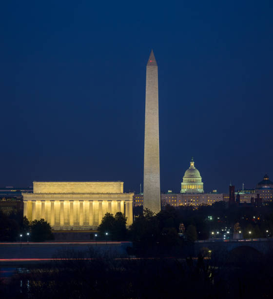 istock Washington DC skyline during the blue hour. 1044025484