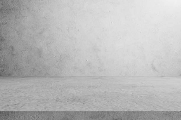 istock table cement floor and wall backgrounds, shelf display products. 1044047324
