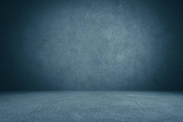 istock cement floor and wall backgrounds, dark room, interior. 1044047330