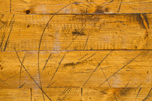 istock Old brown wood background, rustic wooden surface with copy space 1044058498