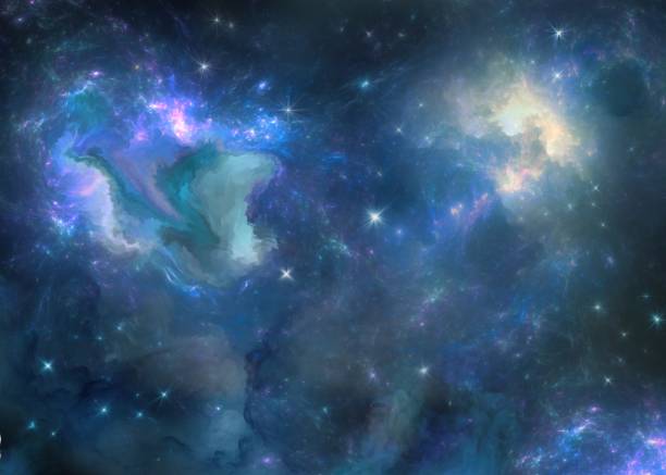 ilustrații de stoc cu nebuloasă pictată multicoloră - spiritualitate