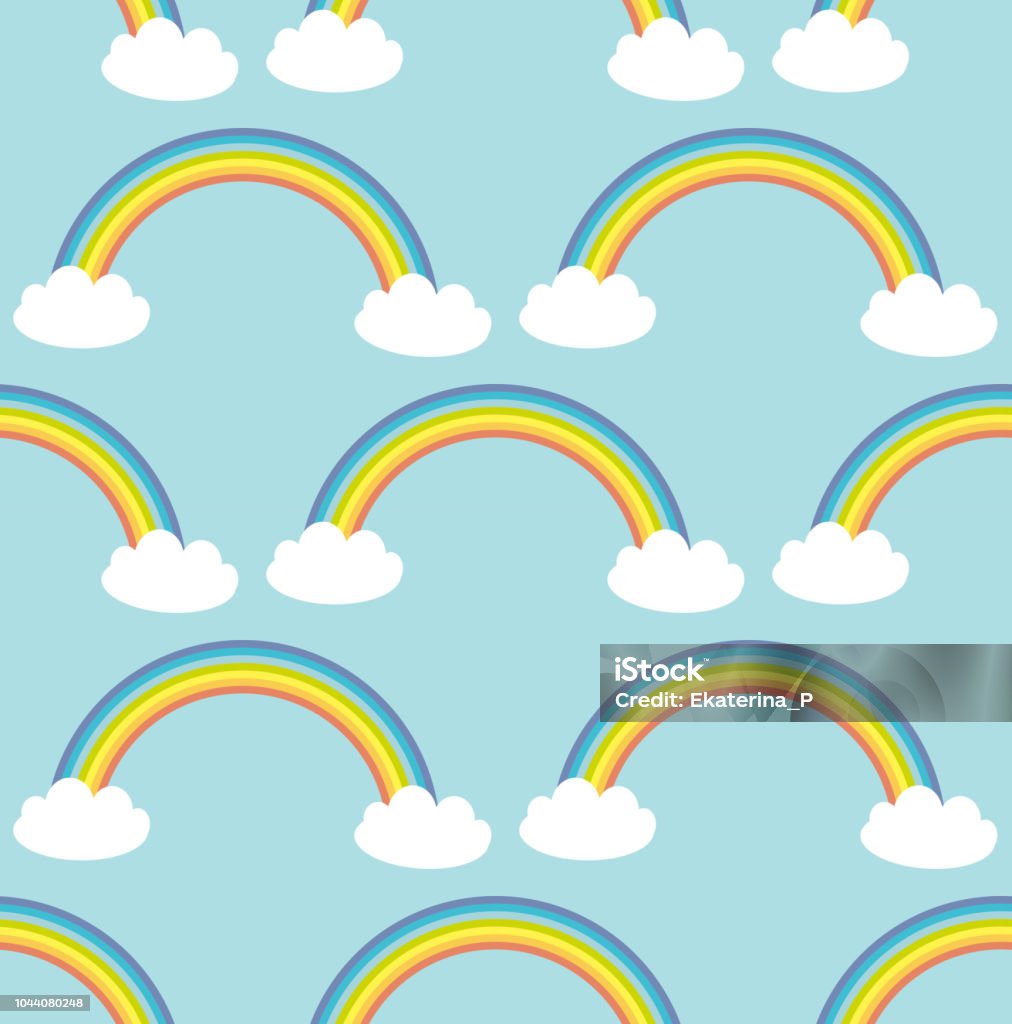 Ilustración de Kawaii Blanco Nubes Arco Iris Patrón Transparente Sobre Fondo Azul Puede Utilizarse Para Tejidos Fondos De Pantalla Sitios Web Vector De y más Vectores Libres de Derechos de Arco iris - Ilustración de Kawaii Blanco Nubes Arco Iris Patrón Transparente Sobre Fondo Azul Puede Utilizarse Para Tejidos Fondos De Pantalla Sitios Web Vector De y más Vectores Libres de Derechos de Arco iris -