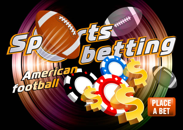 Sports betting american football Sports betting american football american football bookies bonus code stock illustrations