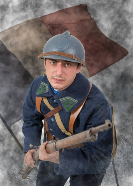 istock French soldier 1914 1918 attack, November 11th 1044089462