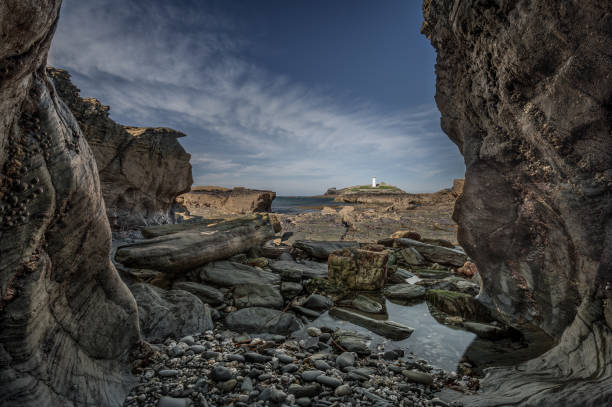 istock View at Low Tide, Godrevy Lighthouse, Cornwall 1044099890