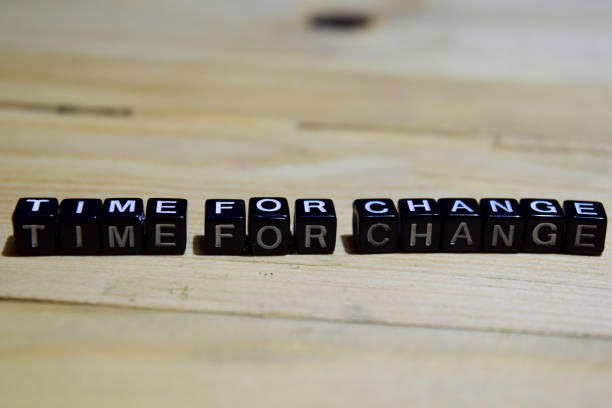 istock Time for change message written on wooden blocks 1044101328