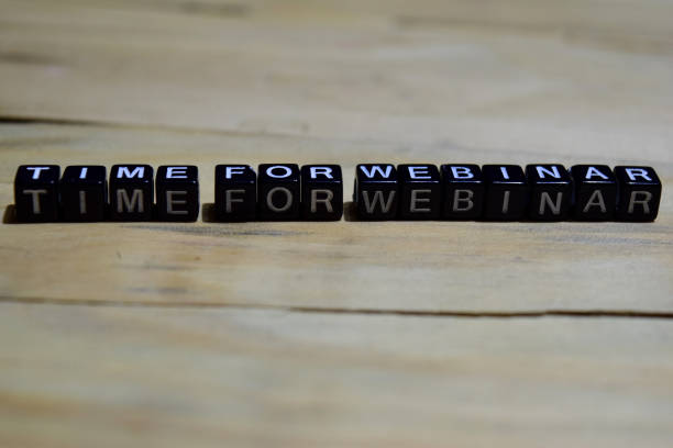 istock Time for webinar message written on wooden blocks. 1044101364