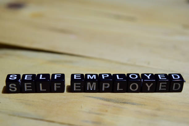 istock Self employed message written on wooden blocks. 1044101534