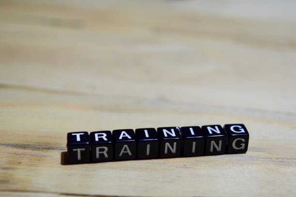 istock Training message written on wooden blocks. 1044101570